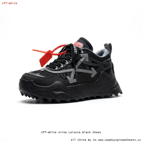 Off-White Arrow Leisure Black Shoes