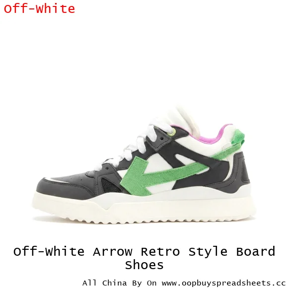 Off-White Arrow Retro Style Board Shoes