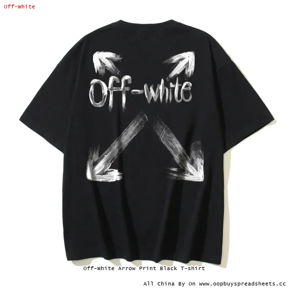 Off-White Arrow Print Black T-shirt