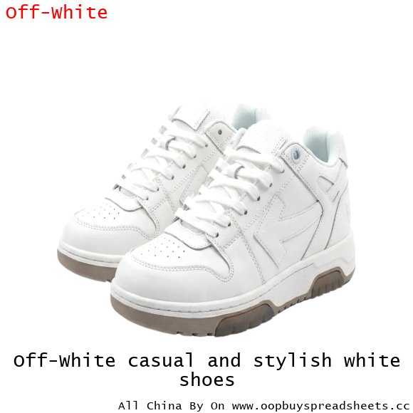 Off-White casual and stylish white shoes