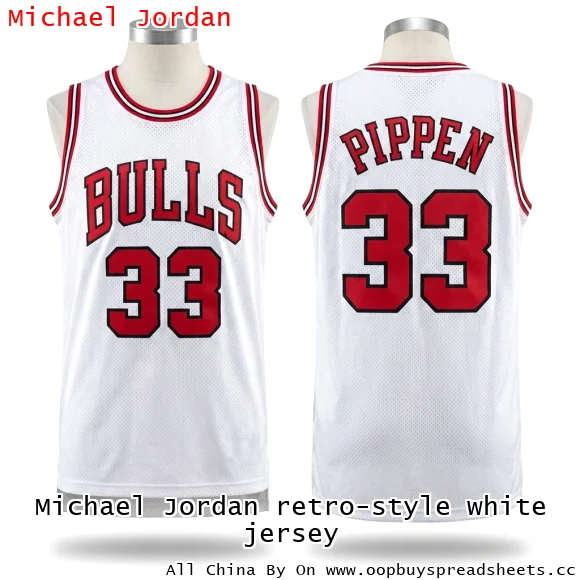 Michael Jordan retro-style white jersey