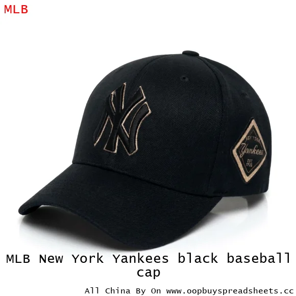 MLB New York Yankees black baseball cap