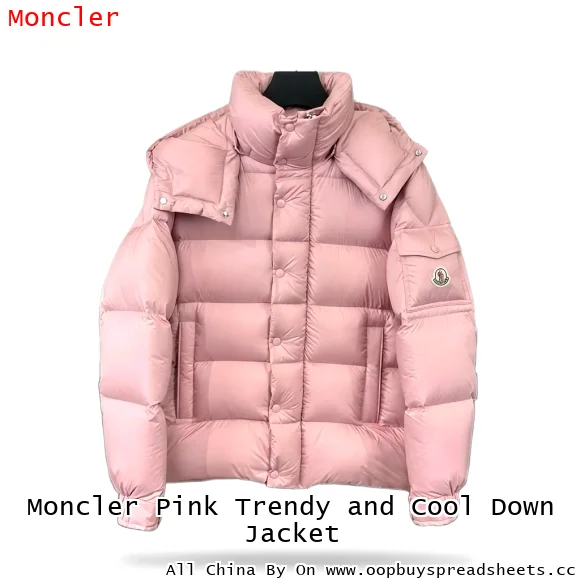 Moncler Pink Trendy and Cool Down Jacket