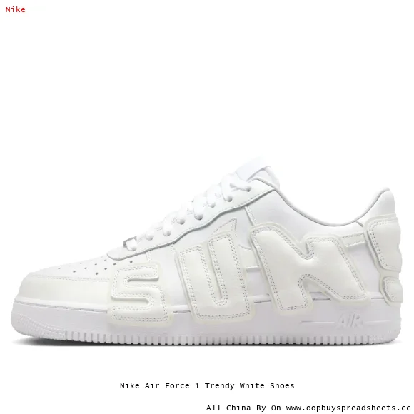 Nike Air Force 1 Trendy White Shoes