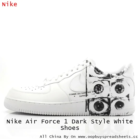 Nike Air Force 1 Dark Style White Shoes