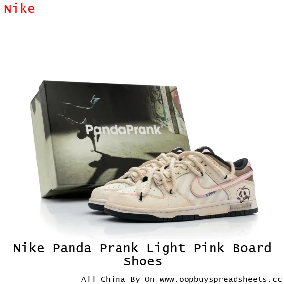 Nike Panda Prank Light Pink Board Shoes
