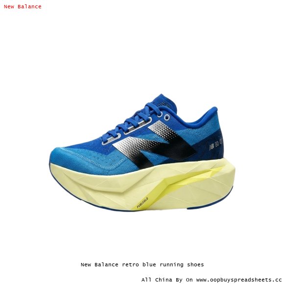 New Balance retro blue running shoes