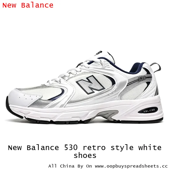 New Balance 530 retro style white shoes
