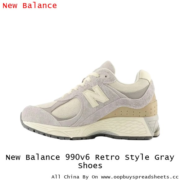 New Balance 990v6 Retro Style Gray Shoes