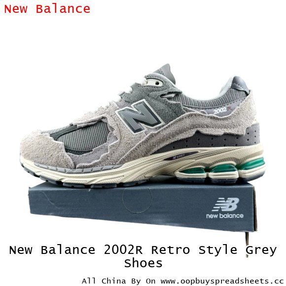 New Balance 2002R Retro Style Grey Shoes