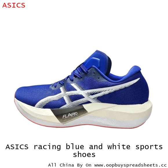 ASICS racing blue and white sports shoes