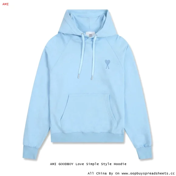 AMI GOODBOY Love Simple Style Hoodie