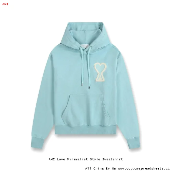 AMI Love Minimalist Style Sweatshirt