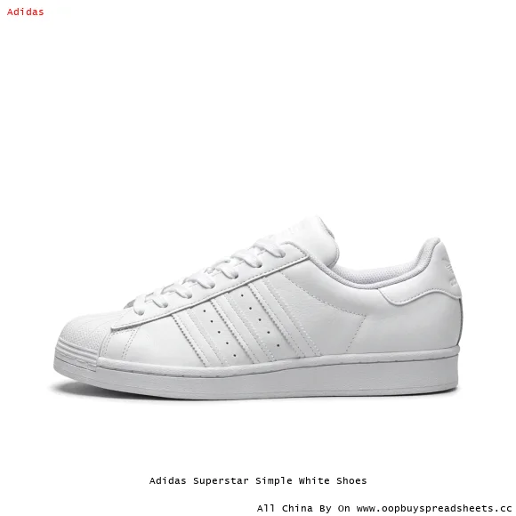Adidas Superstar Simple White Shoes
