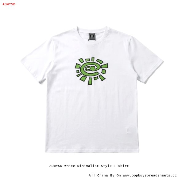 ADWYSD White Minimalist Style T-shirt