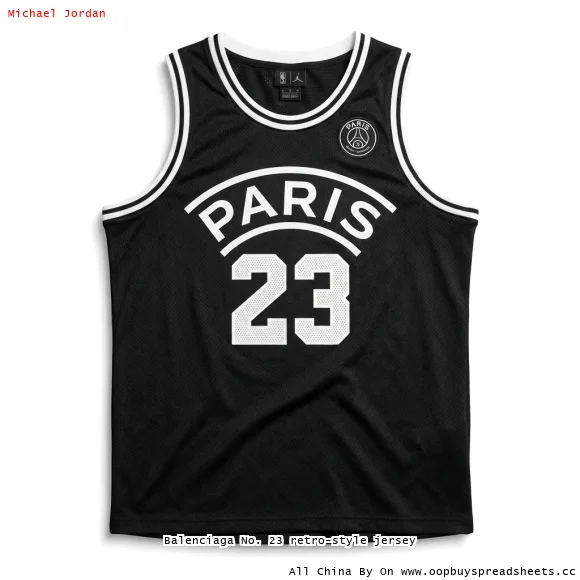 Balenciaga No. 23 retro-style jersey