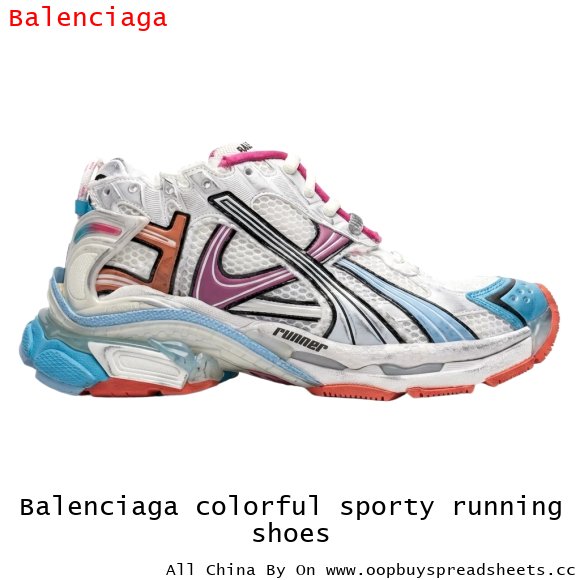 Balenciaga colorful sporty running shoes