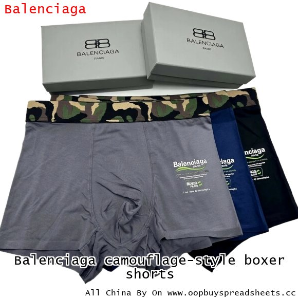 Balenciaga camouflage-style boxer shorts