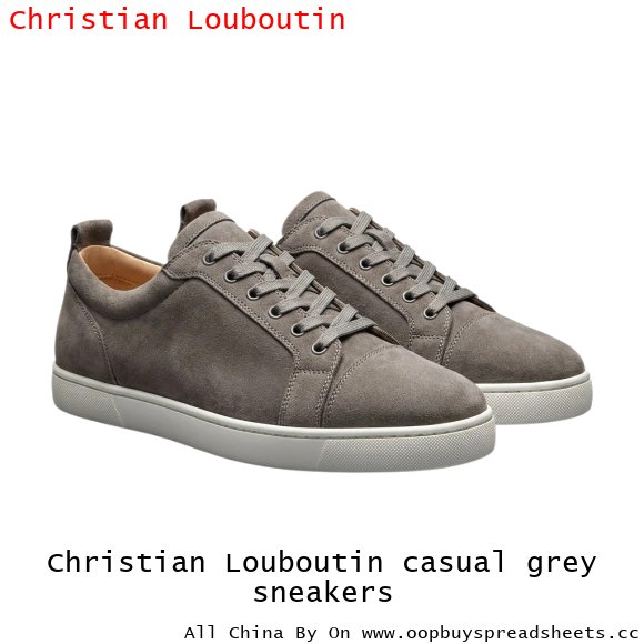 Christian Louboutin casual grey sneakers