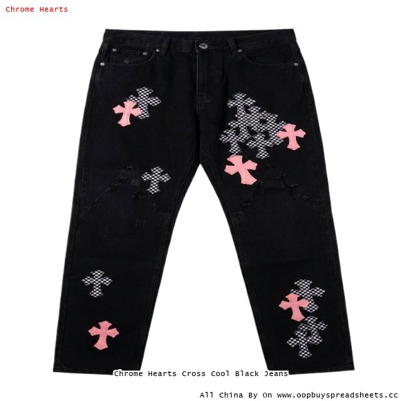 Chrome Hearts Cross Cool Black Jeans