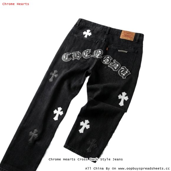 Chrome Hearts Cross Dark Style Jeans