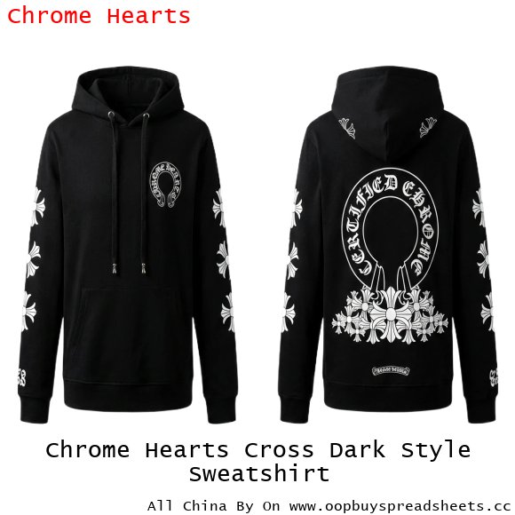 Chrome Hearts Cross Dark Style Sweatshirt