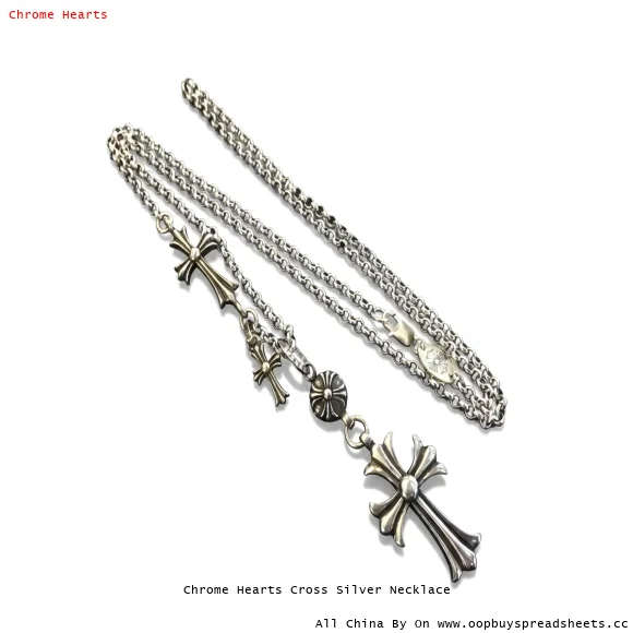 Chrome Hearts Cross Silver Necklace