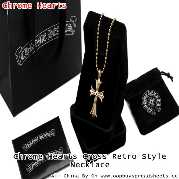Chrome Hearts Cross Retro Style Necklace