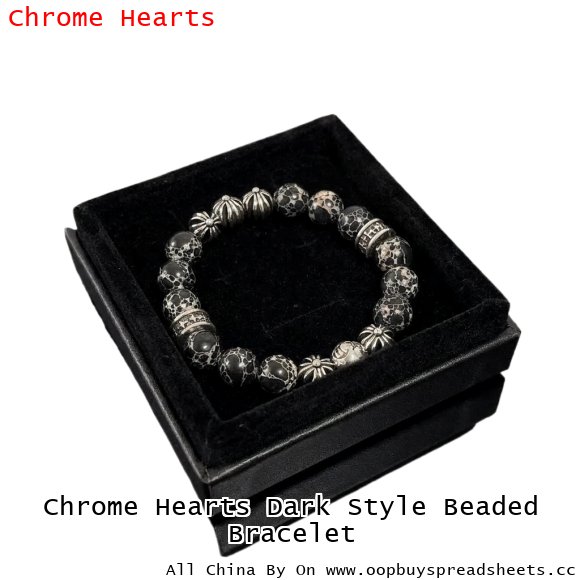 Chrome Hearts Dark Style Beaded Bracelet