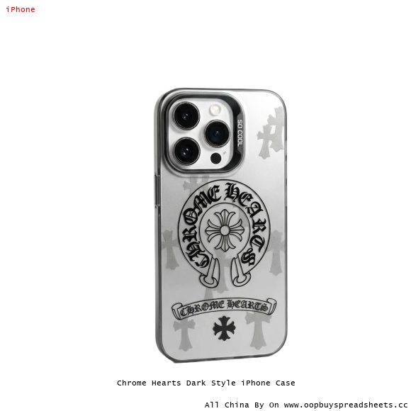 Chrome Hearts Dark Style iPhone Case