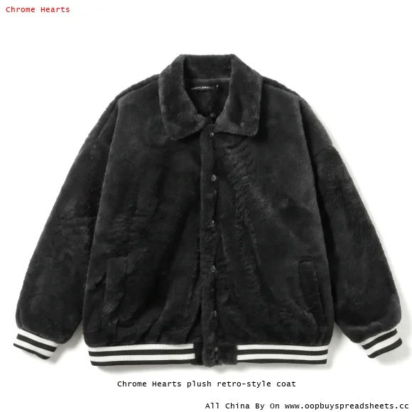 Chrome Hearts plush retro-style coat
