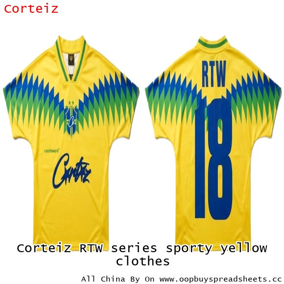 Corteiz RTW series sporty yellow clothes
