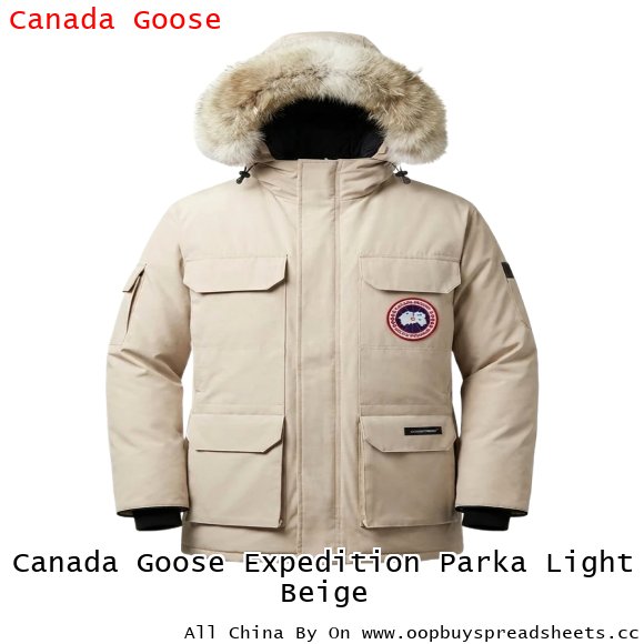 Canada Goose Expedition Parka Light Beige