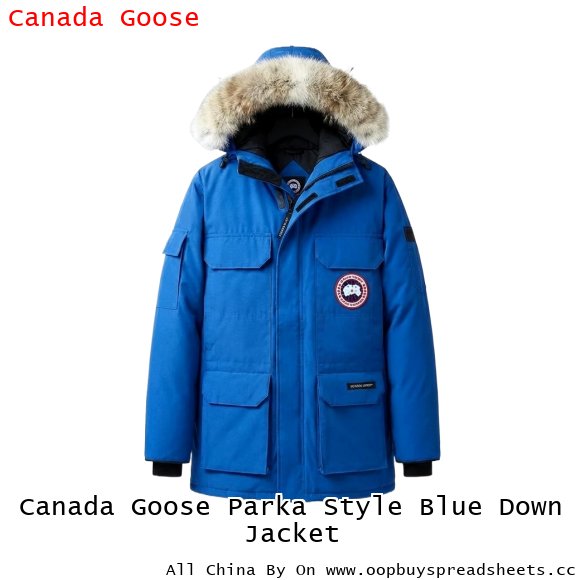 Canada Goose Parka Style Blue Down Jacket