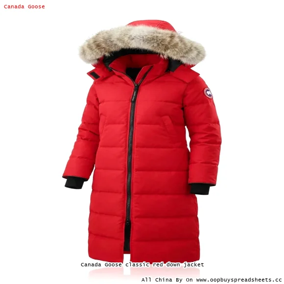 Canada Goose classic red down jacket