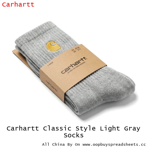 Carhartt Classic Style Light Gray Socks
