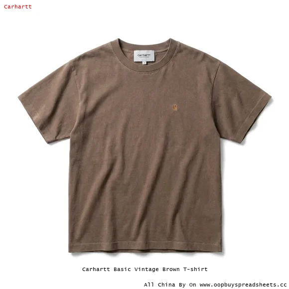 Carhartt Basic Vintage Brown T-shirt