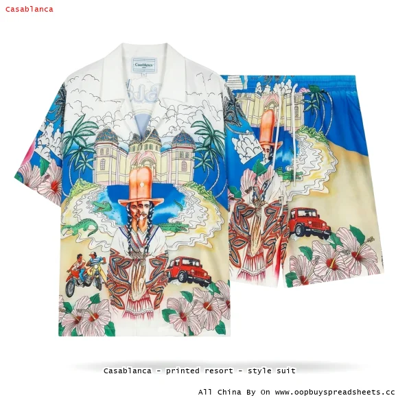 Casablanca - printed resort - style suit