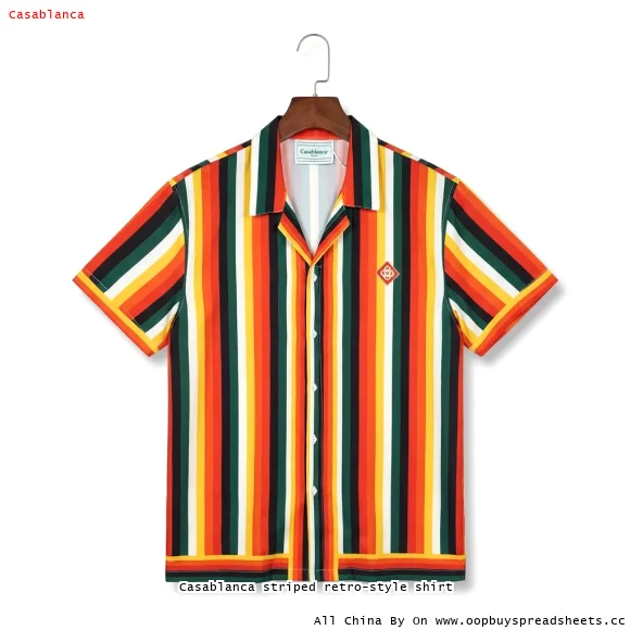 Casablanca striped retro-style shirt