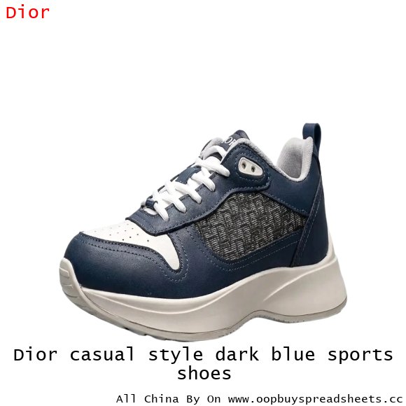 Dior casual style dark blue sports shoes