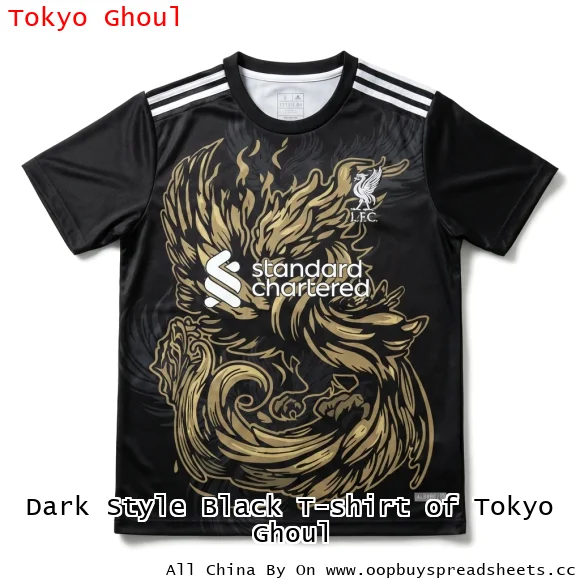 Dark Style Black T-shirt of Tokyo Ghoul