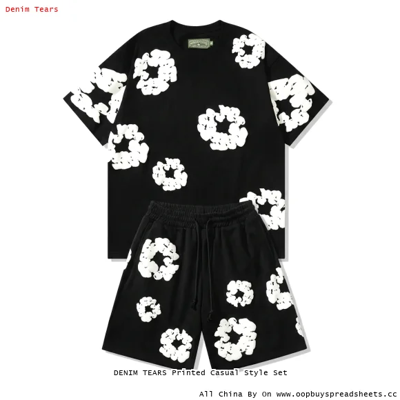 DENIM TEARS Printed Casual Style Set