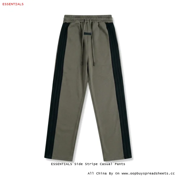 ESSENTIALS Side Stripe Casual Pants