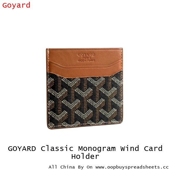 GOYARD Classic Monogram Wind Card Holder