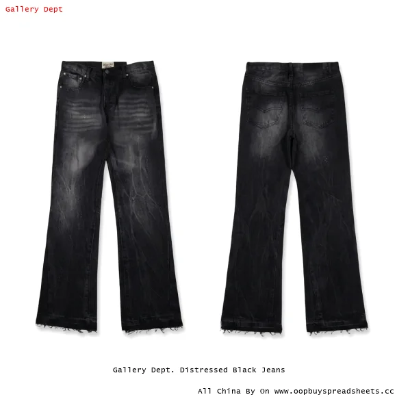 Gallery Dept. Distressed Black Jeans