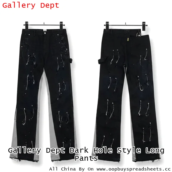 Gallery Dept Dark Hole Style Long Pants