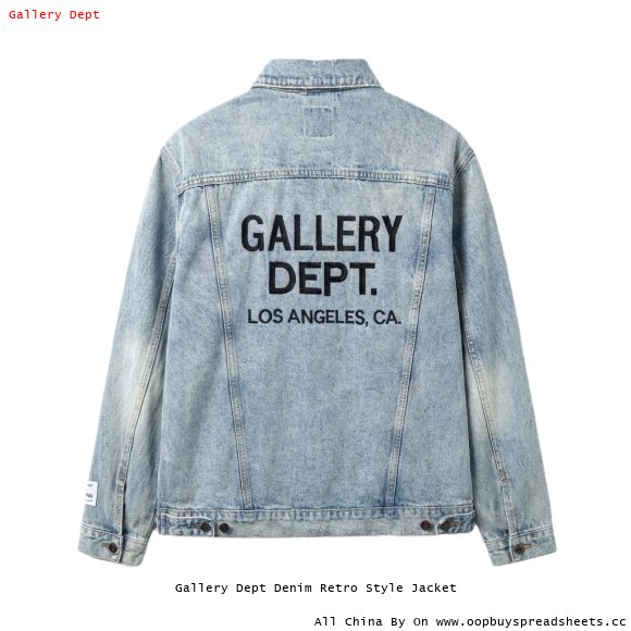 Gallery Dept Denim Retro Style Jacket