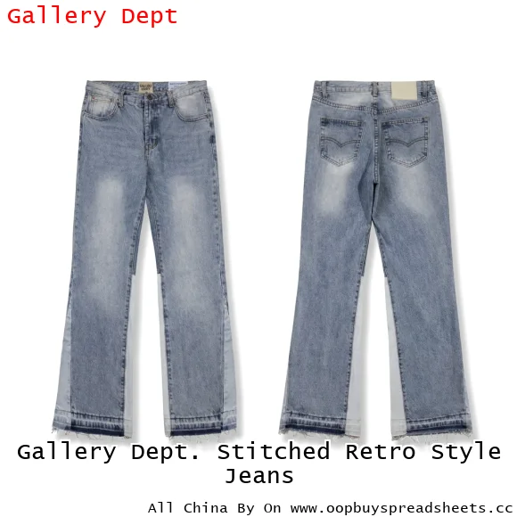 Gallery Dept. Stitched Retro Style Jeans