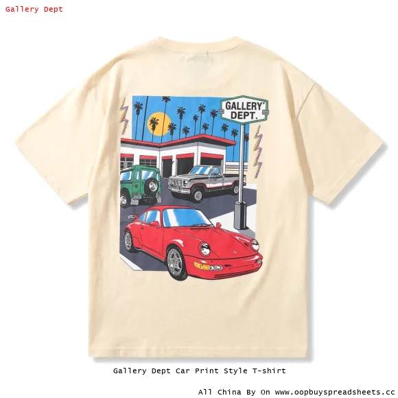 Gallery Dept Car Print Style T-shirt