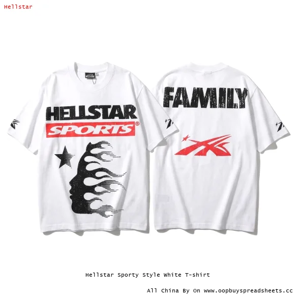 Hellstar Sporty Style White T-shirt